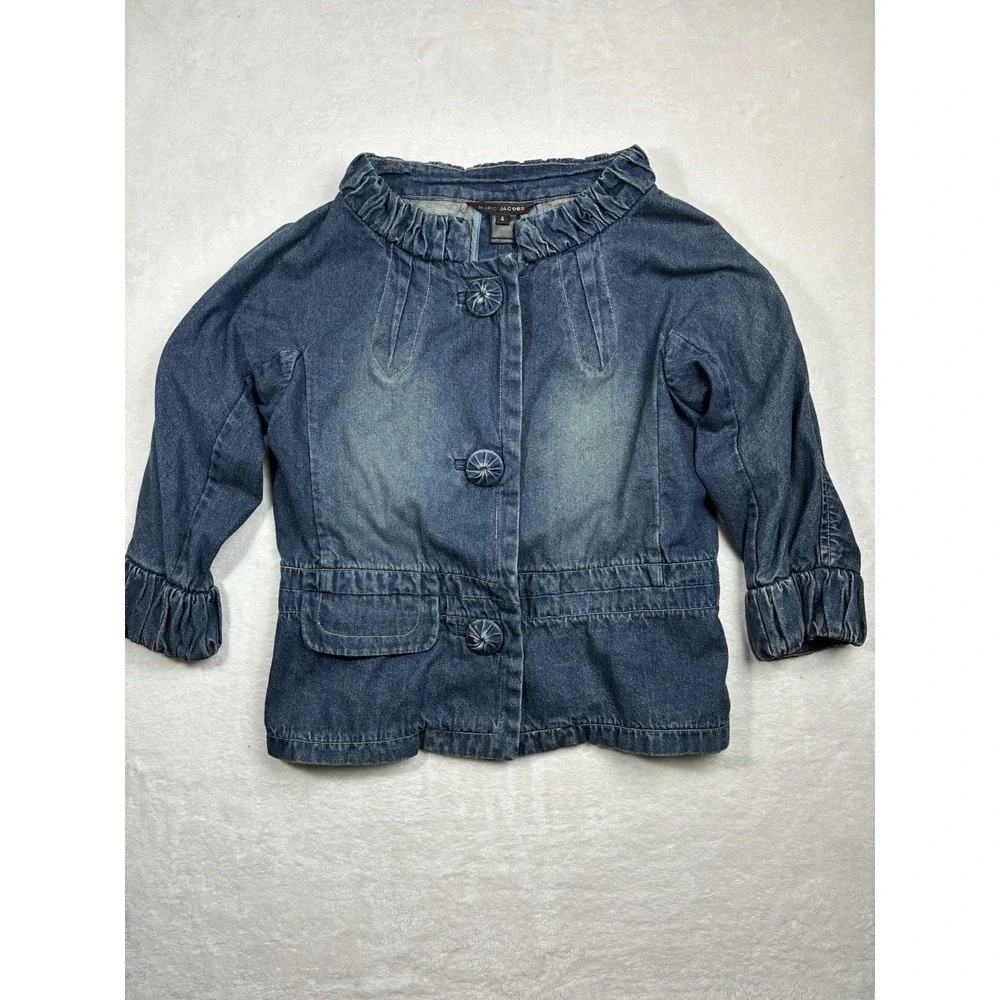Marc Jacobs Size 4 Denim Blue Vintage Designer Jacket